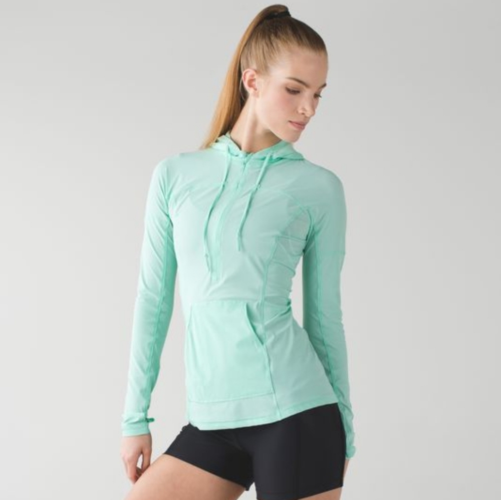 Lululemon Athletica Runbeam Hoodie Mint Green Size 4